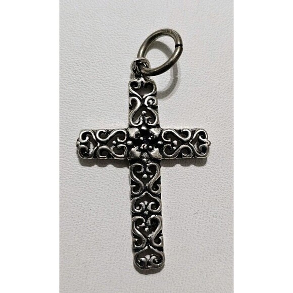 Unbranded Jewelry - Vintage Sterling Silver Filigree Cross, Religious Jewelry, Christian Cross
